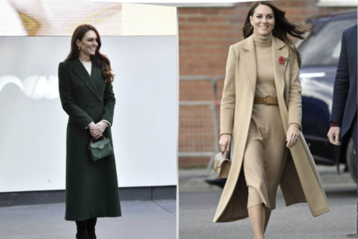 Le scelte stilistiche di Kate Middleton privilegiano linee precise, spesso a trapezio. Una forma che garantisce eleganza sia in movimento s